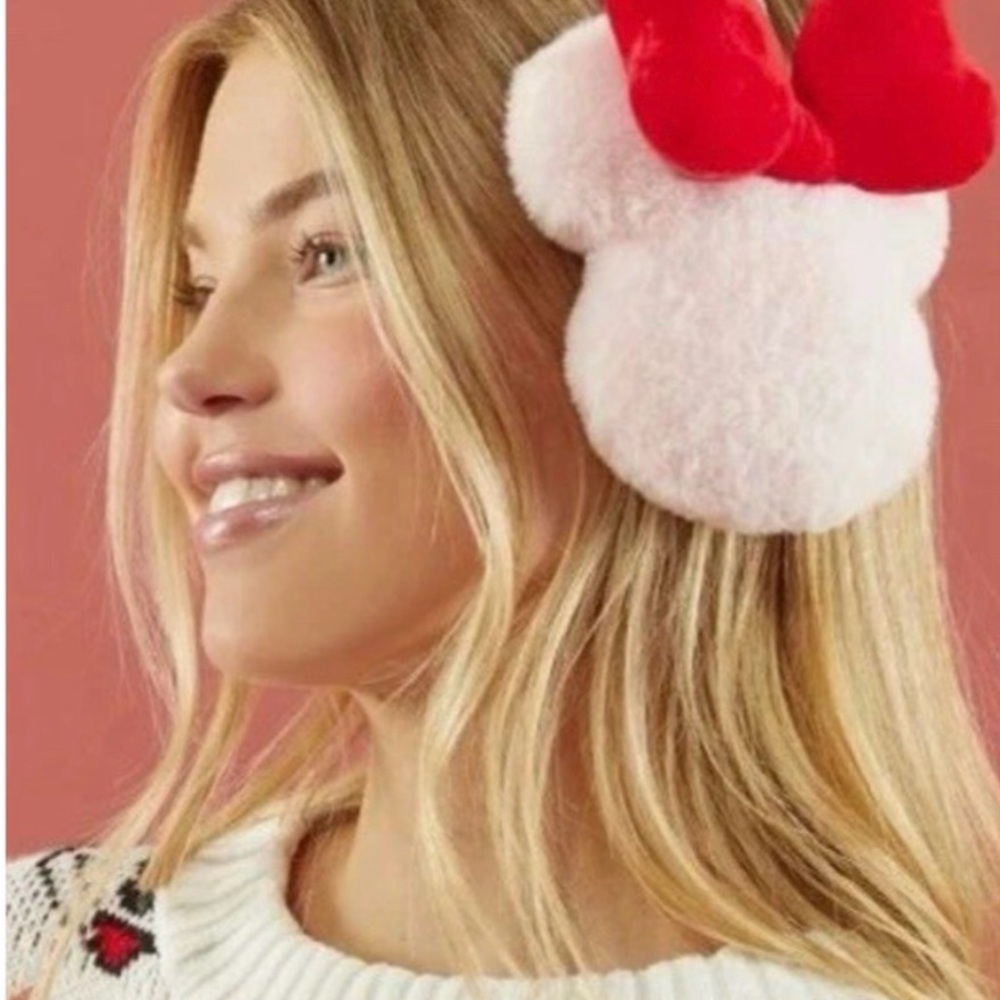 Disney Red and White Minnie Mouse Earmuffs